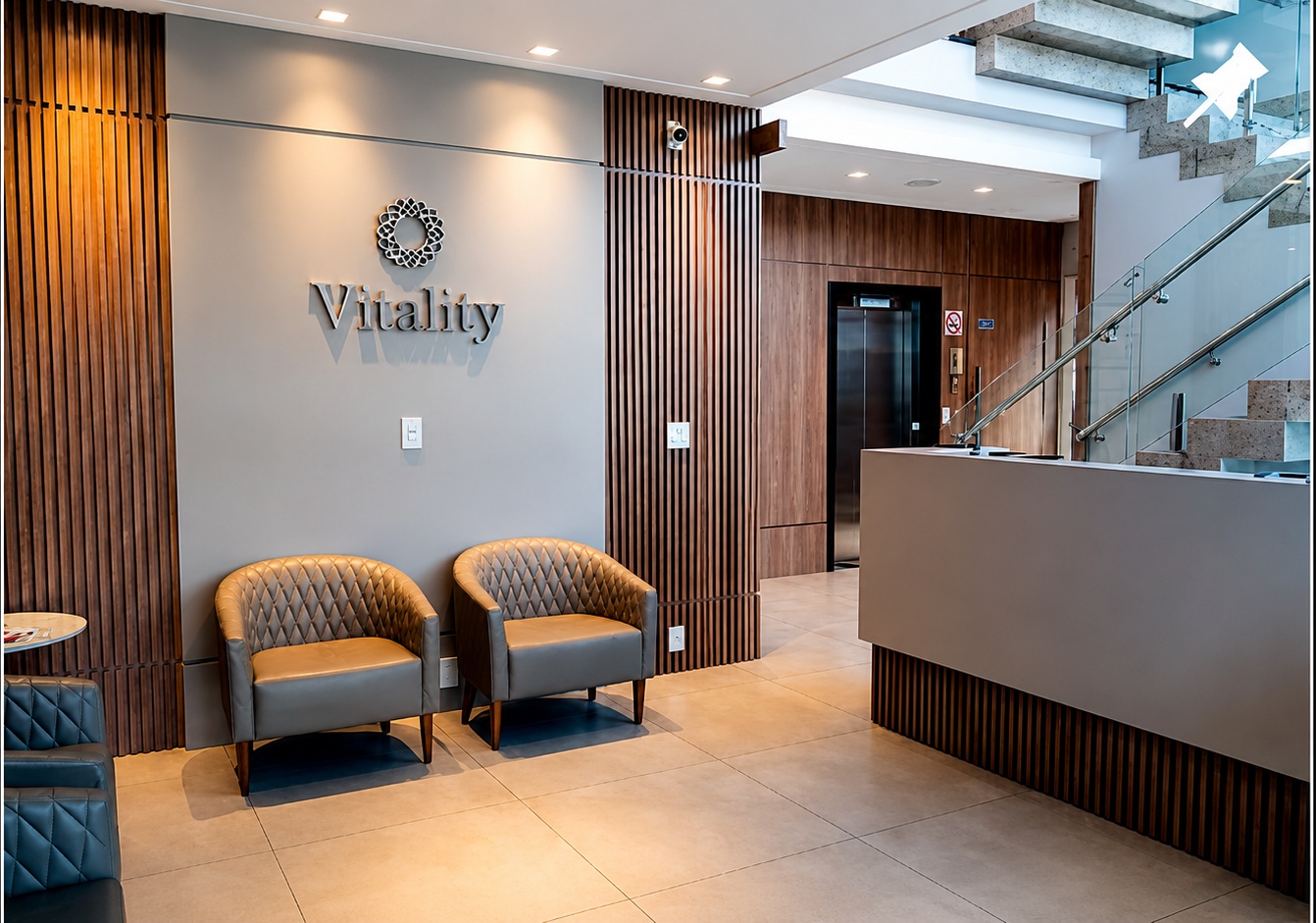 Estrutura interna da Vitality Clínica em Cipotânea